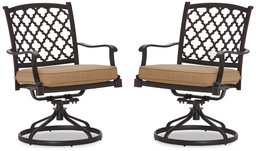 Strathwood Whidbey cast-aluminum Brazo Silla de comedor de giro (, 2 unidades)