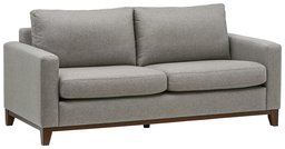 Sof&aacute; Rivet North End con madera expuesta, Accent Chair, Loveseat, gris, (Grey Weave)